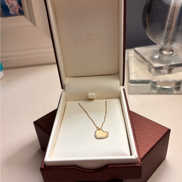 Gabriel & Co 14K Gold Diamond Heart Necklace 💎 Retail $1,025 - Picture 4 of 8